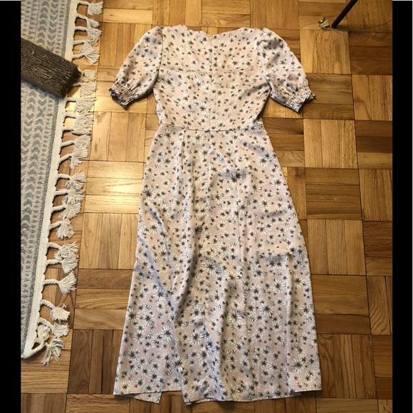 NWT WAYF Floral Midi Dress in Blush Daisy - Picture 8 of 9